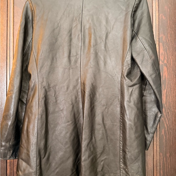 Andrew Marc Dark Leather Women's Jacket - Picture 3 of 4